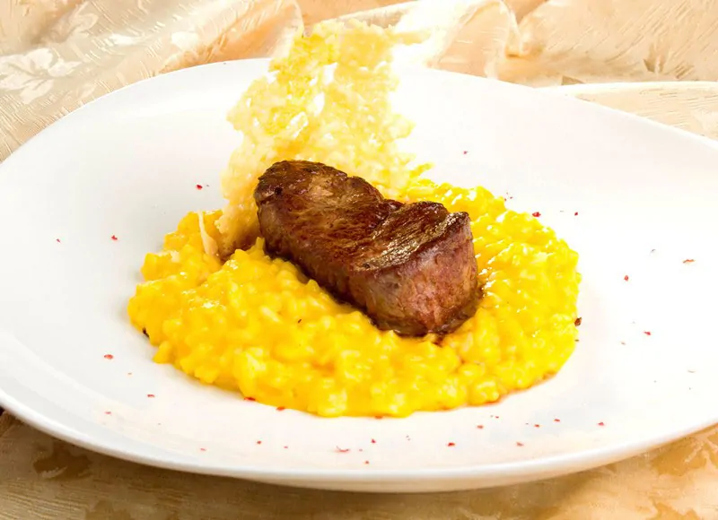 Risotto de ají amarillo