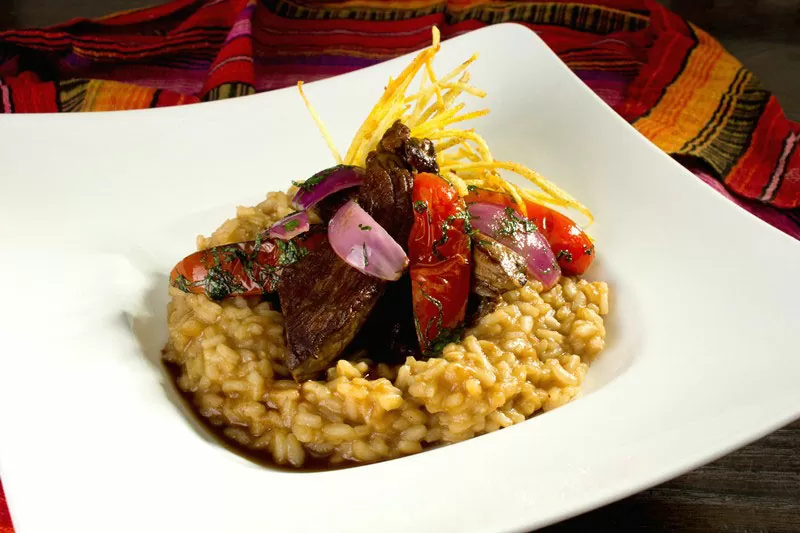 Risotto de lomo saltado