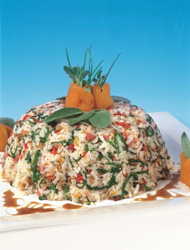 Arroz Navideño con Almíbar Balsámico