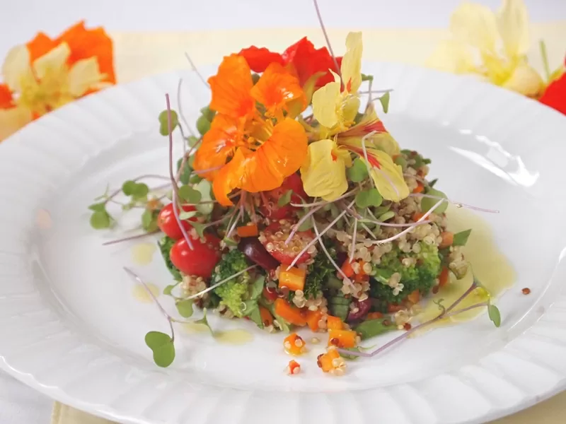 #LunesSinCarne – Ensalada de Quinua y Flores