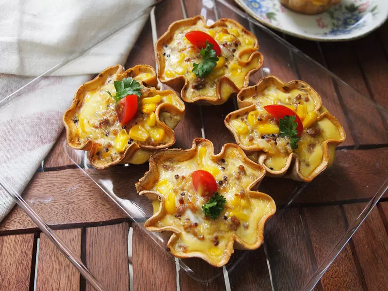 Mini Quiches de Quinua y Chorizo