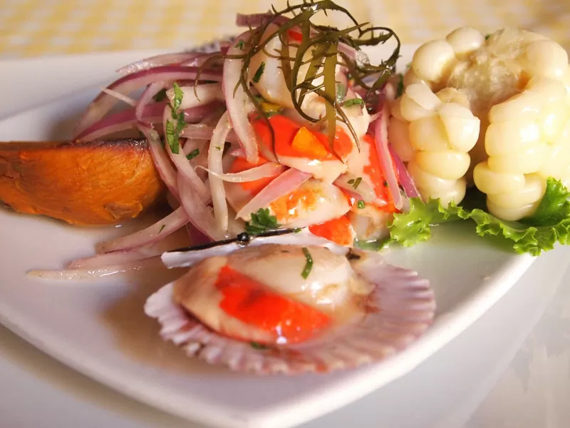 Cebiche de vieiras