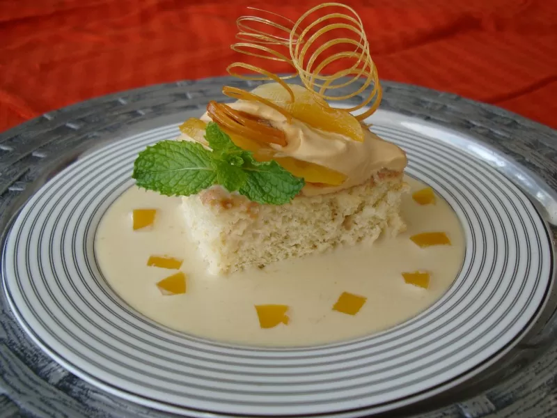 Mango Tres Leches para celebrar nuestra Herencia Hispana