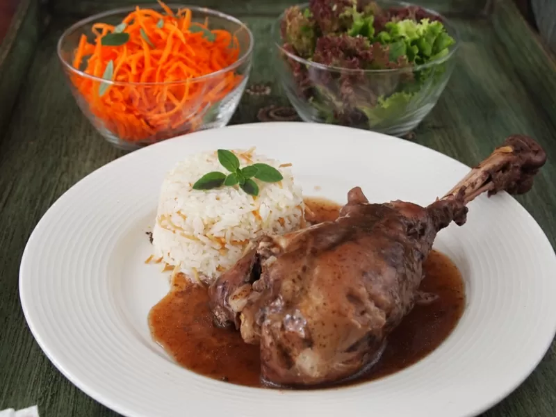 Muslitos de pavo en salsa de soja para las fiestas