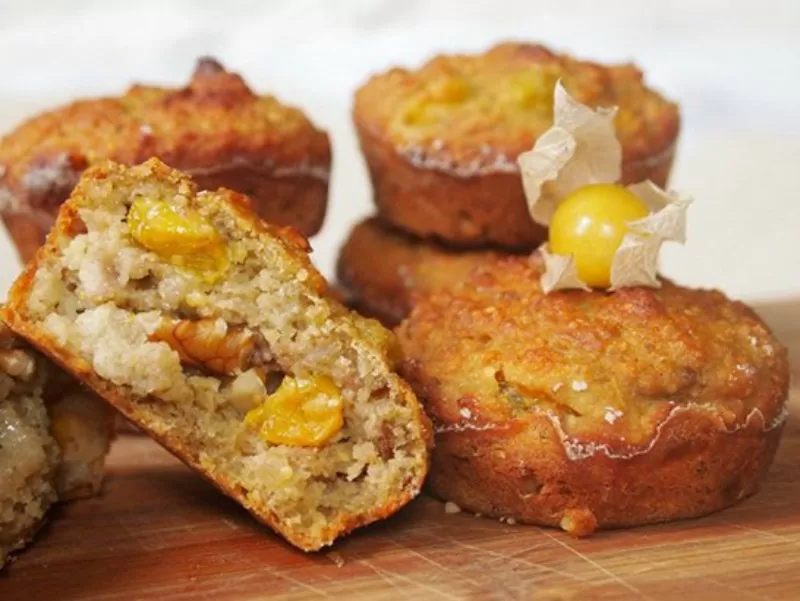 Muffins de Quinua y Pichuberry sin gluten