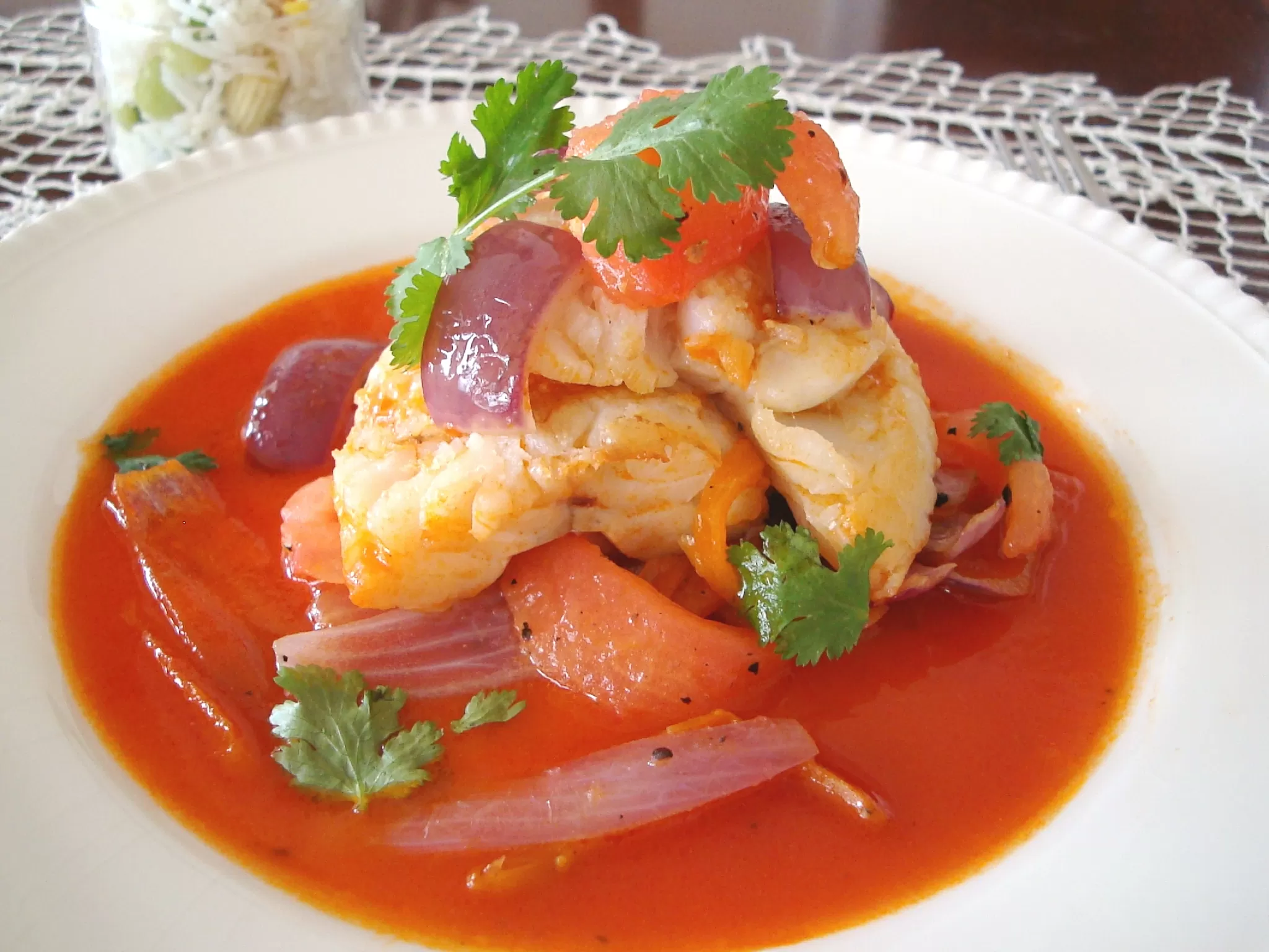 Corvina a la Chorrillana, Receta de Pescadores